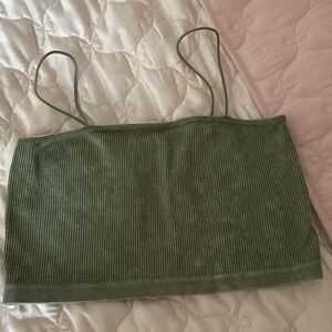 Aeropostale Sage Green Ribbed Cami Top